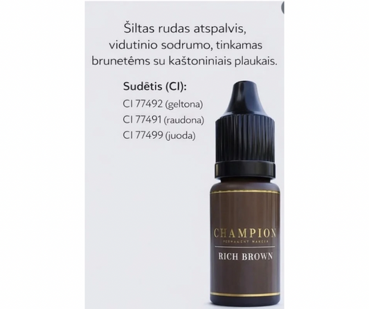 Champion pigmentas Rich Brown 10ml